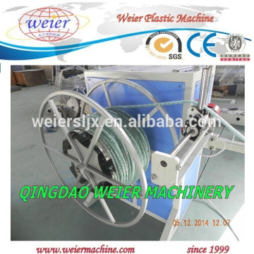 Trança de fibra de PVC linha de produção da tubulação de PVC mangueira máquina